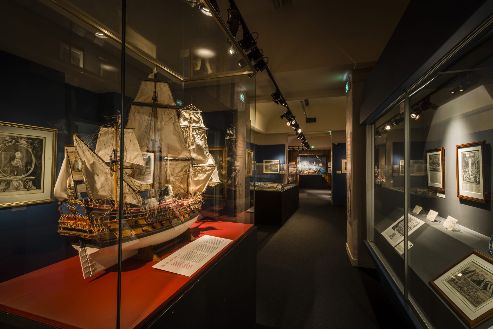 Maquette au Musée de la Compagnie des Indes à Port-Louis.