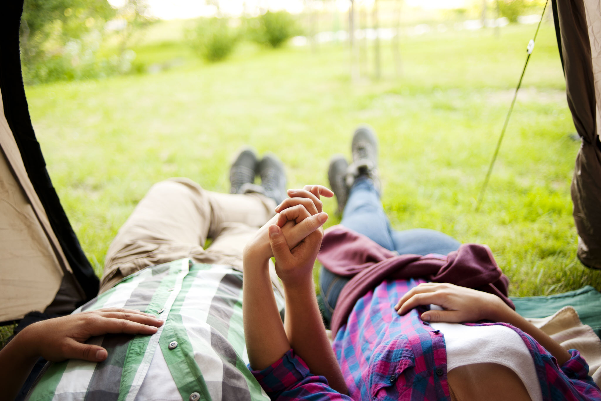 Camping en amoureux en tente (Morbihan).