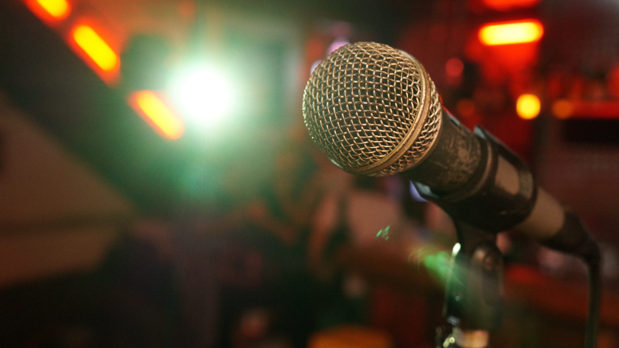 Microphone lors d'un spectacle à Lorient