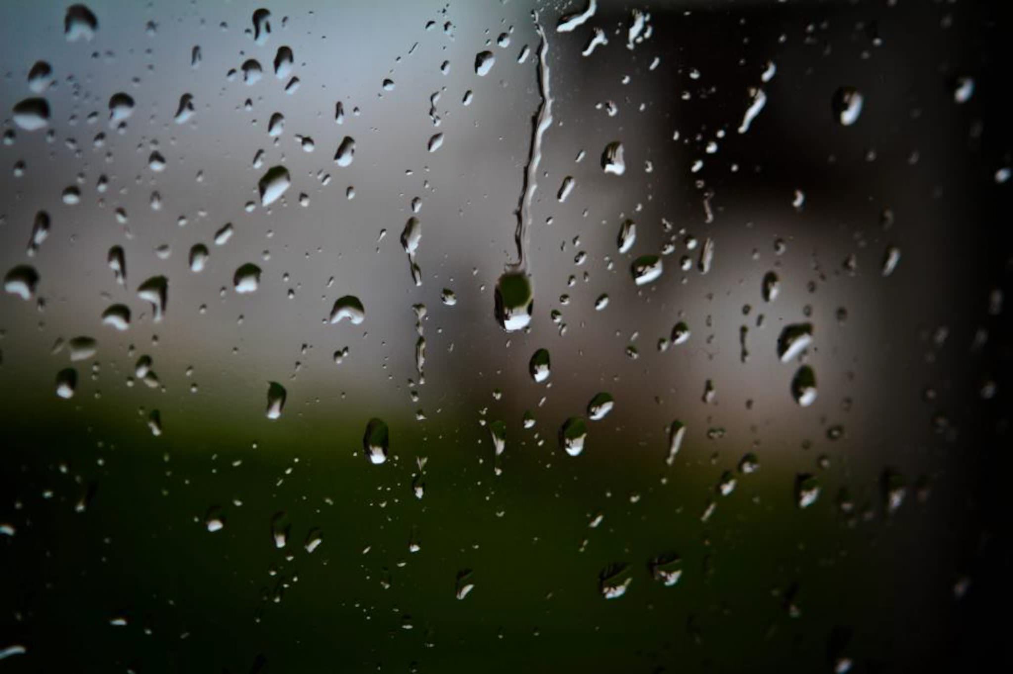 Pluie à Lomener (Morbihan)