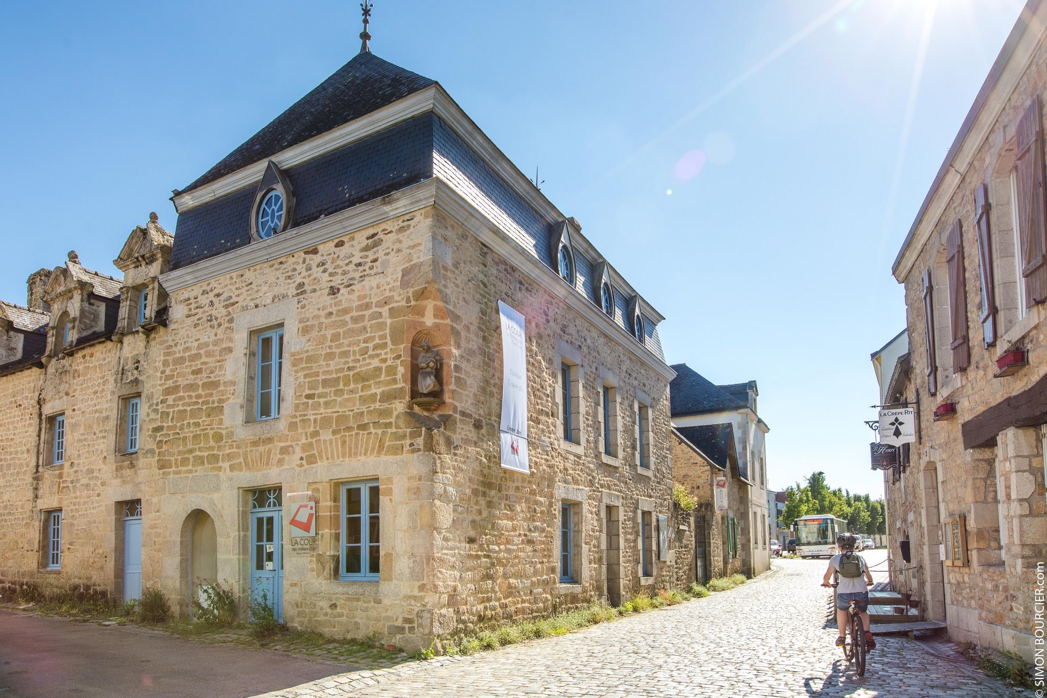 L'entrée de la Cour des Métiers d'Art à Pont-Scorff.