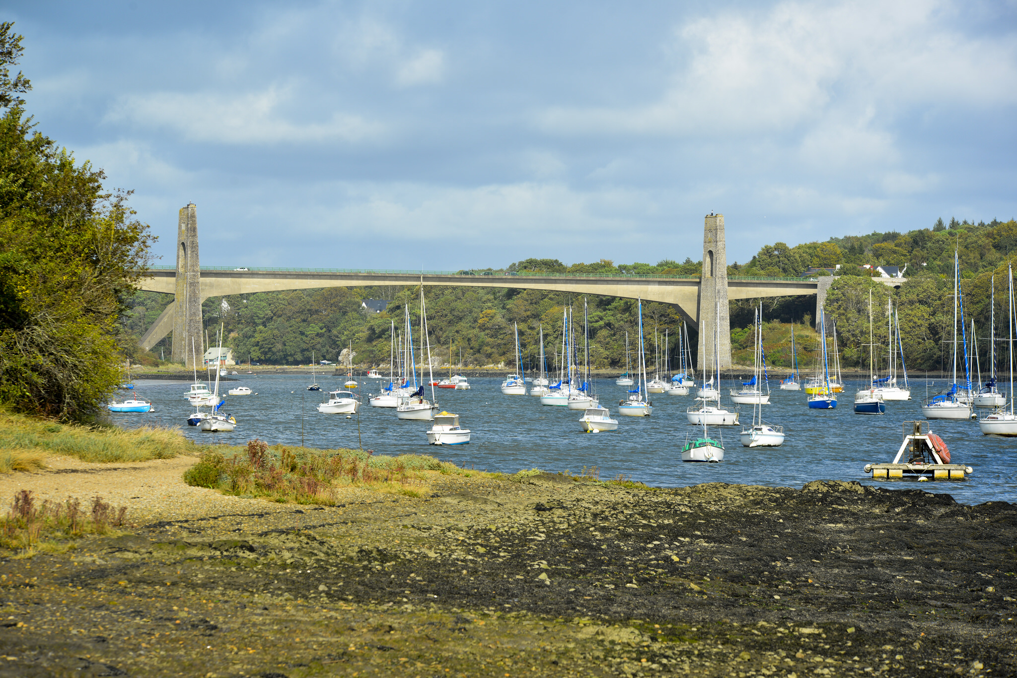 bateaux pont du Bonhomme sur le Blavet à Lanester