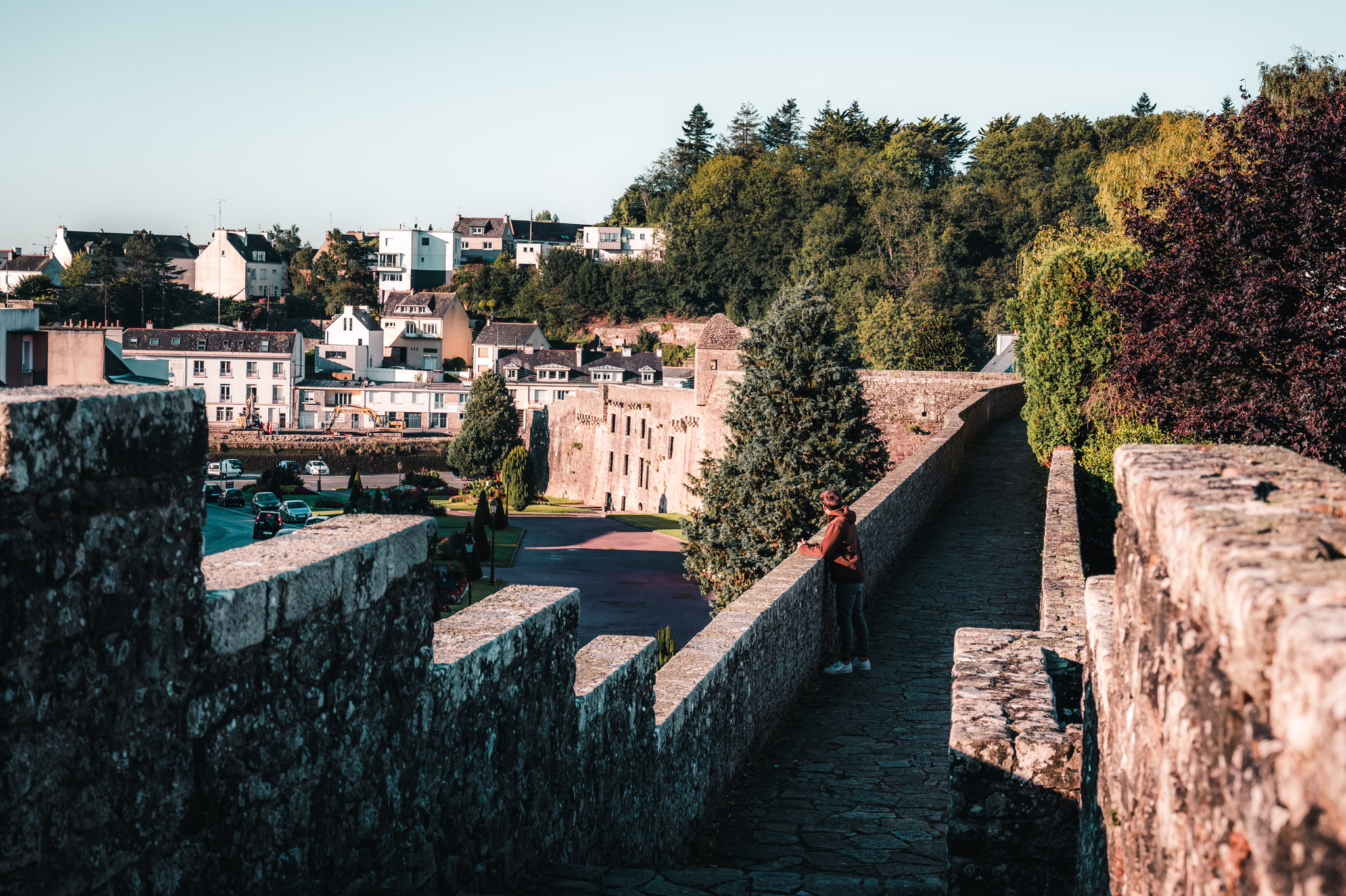 promenade sur les remparts de la ville d'Hennebont