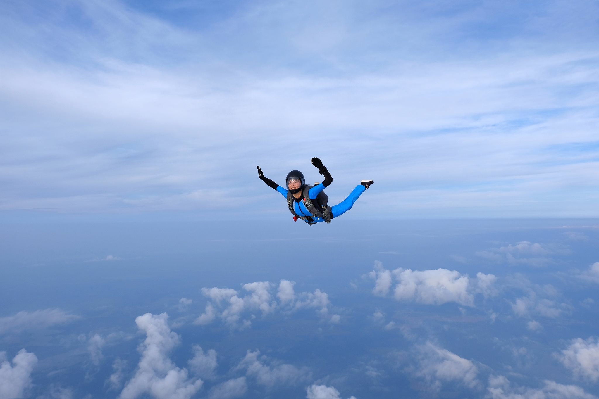 saut en parachute en chute libre