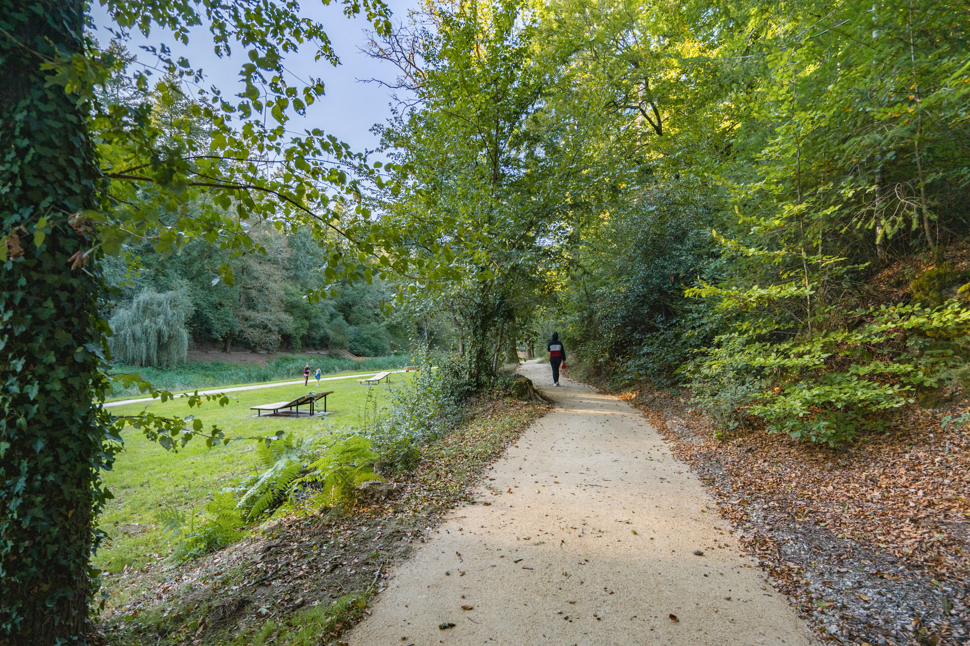 Sentiers de l'ancien étang du bois de Kergoff à Caudan.