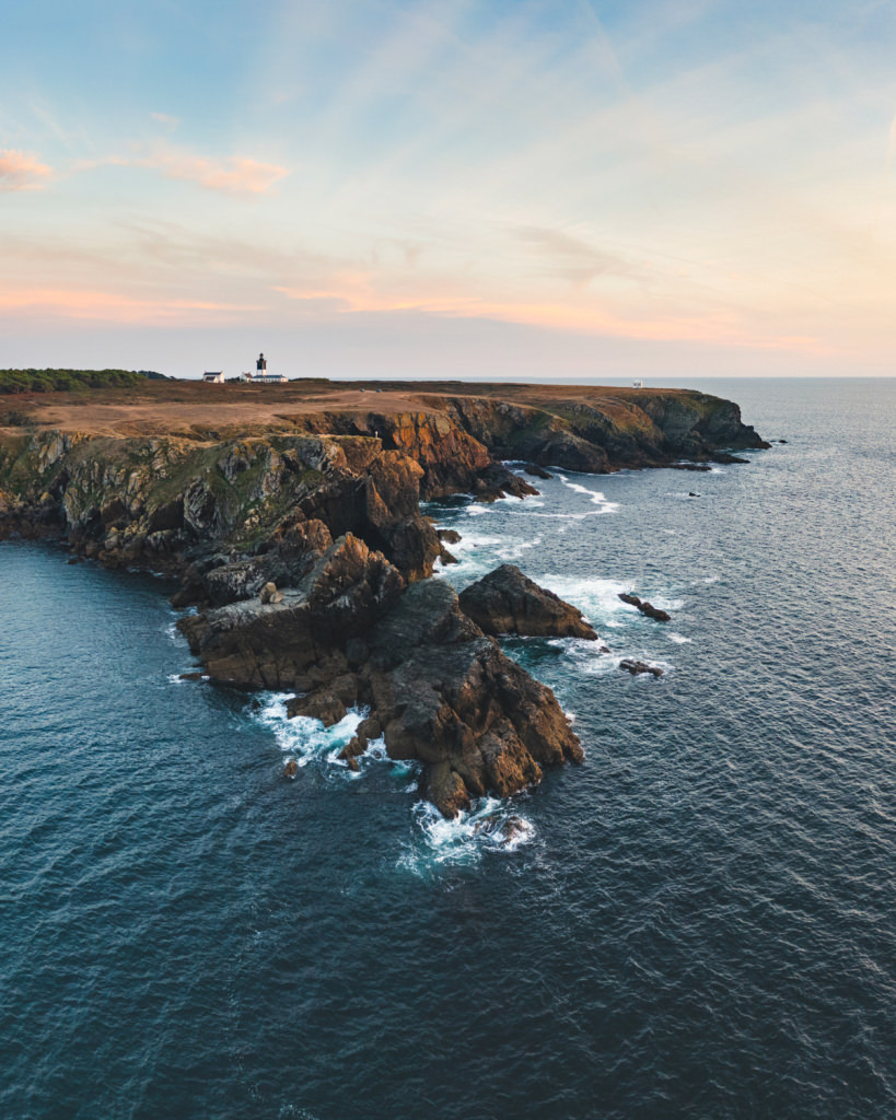 Pointe de Pen Men, côté sauvage de l'île de Groix à Lorient Bretagne Sud (Morbihan)