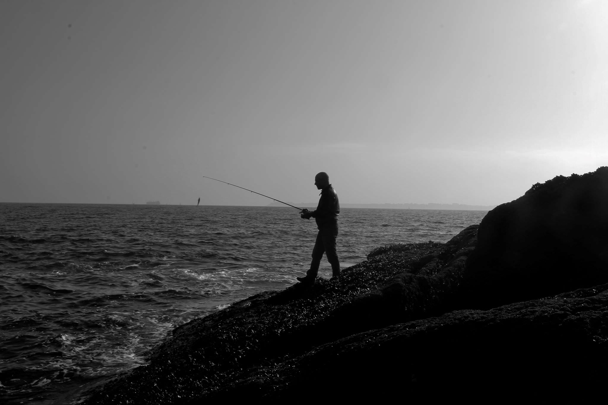 Pêche en mer à Lomener, à Ploemeur (Morbihan) - ©Thomas Deregnieaux - LBST