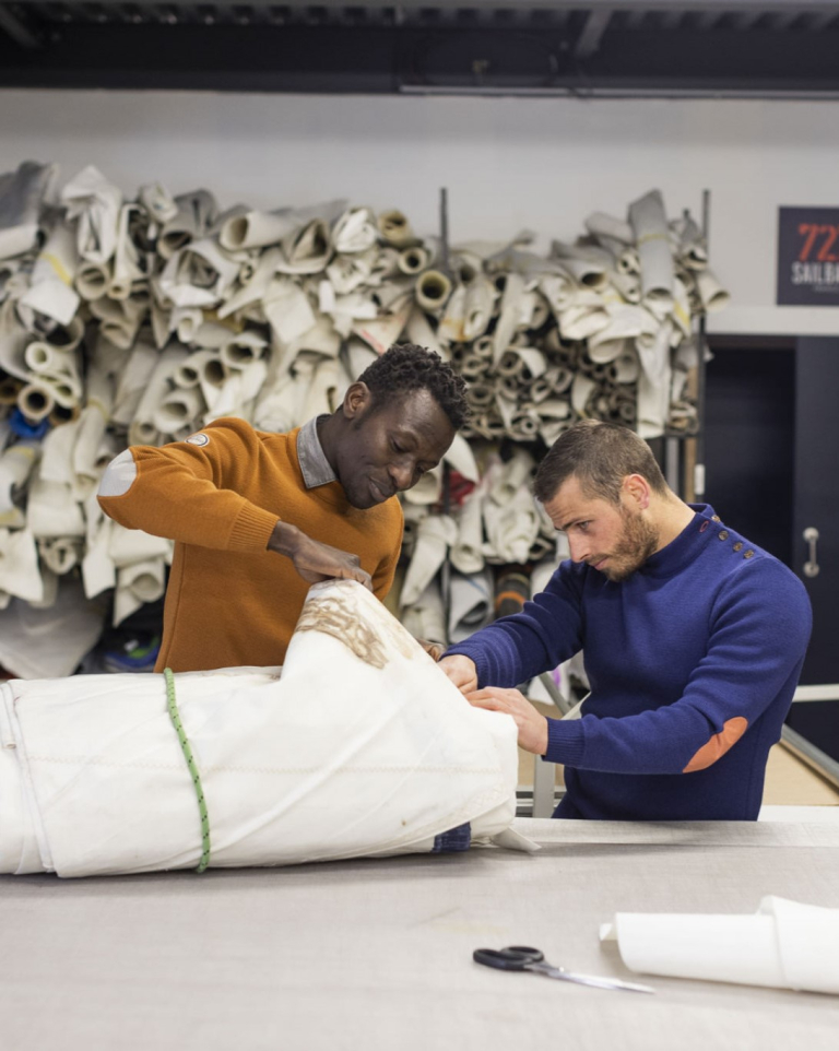 Visitez gratuitement l'atelier de 727 Sailbags à Lorient Bretagne Sud (Morbihan)