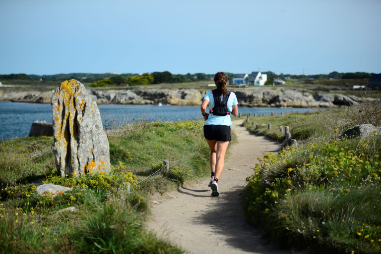 Footing sur le sentier côtier de Ploemeur (Morbihan)