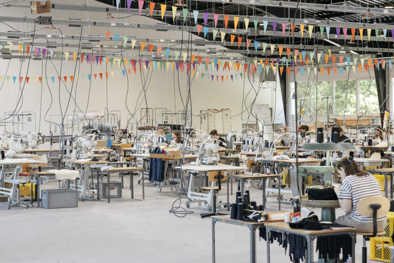 Une partie des ateliers de la manufacture Le Minor à Guidel (Morbihan)