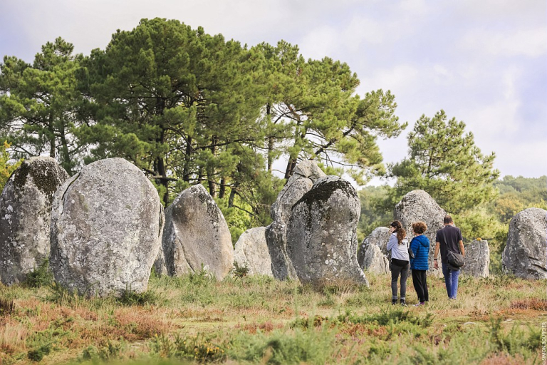 Visite libre des alignements et menhirs de Carnac (Morbihan)