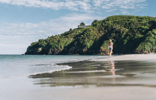 Plage des Grands Sables sur l'île de Groix (Morbihan)