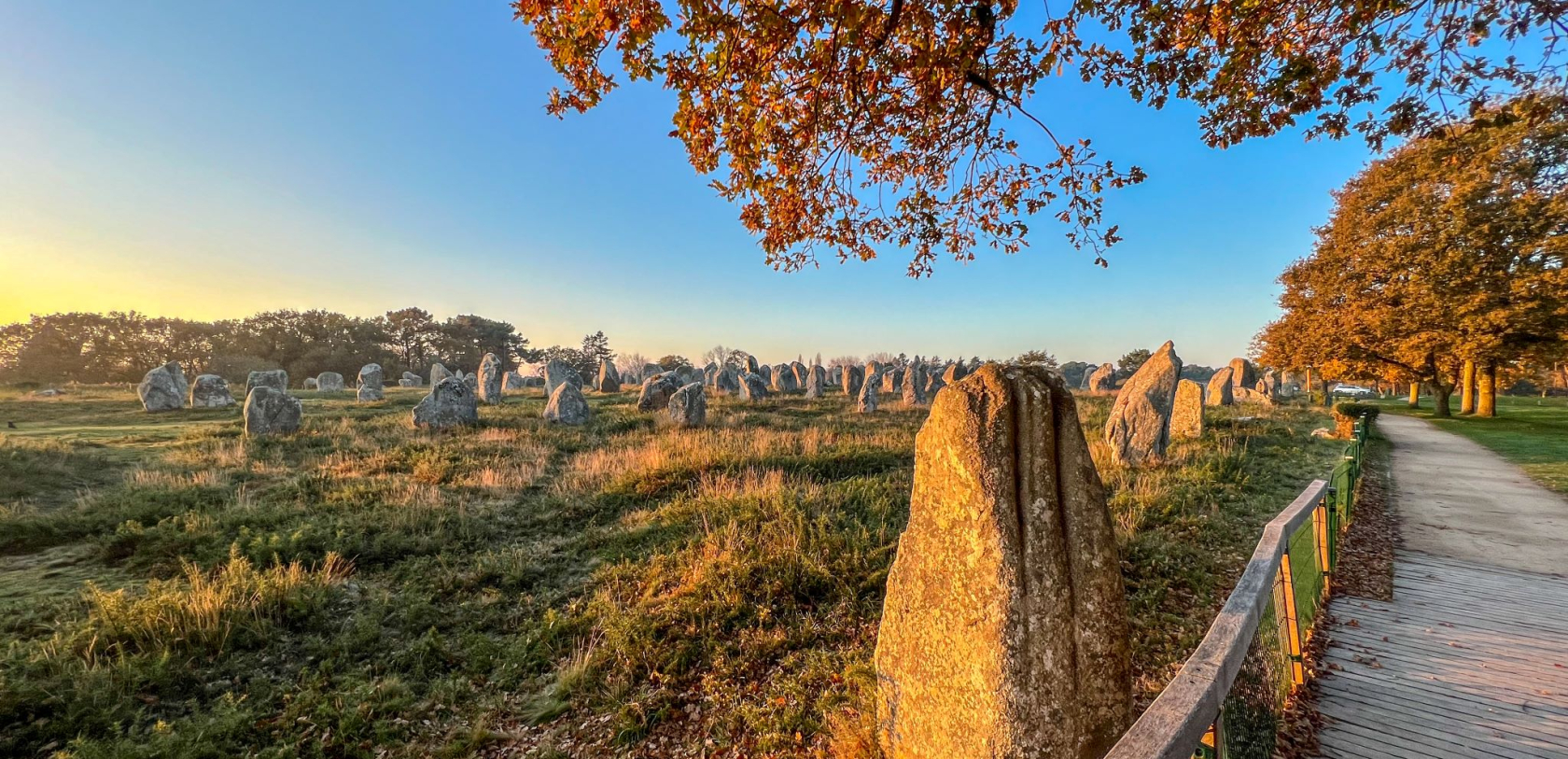 Alignement de menhirs à Carnac (Morbihan)