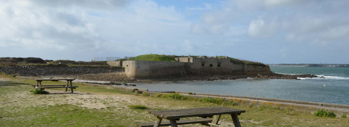 Fort de Porh-Puns sur la presqu'île de Gâvres (Morbihan)