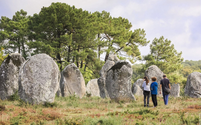 Visite libre des alignements et menhirs de Carnac (Morbihan)